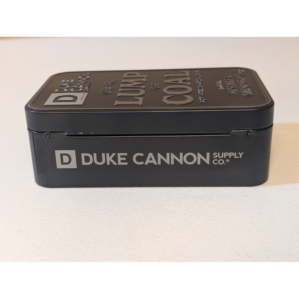 DUKE CANNON Lump of Coal Soap Tin –‎ Activated Charcoal, 10 oz, New in Box - Picture 4 of 4